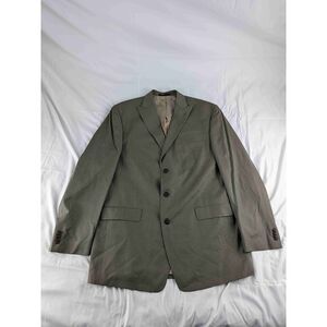Sean John Beige 3 Button Notched Lapel Single Breasted Blazer Suit Jacket 46L